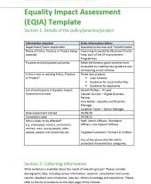 Equality Impact Assessment - Improving Accessibility - August 2021
